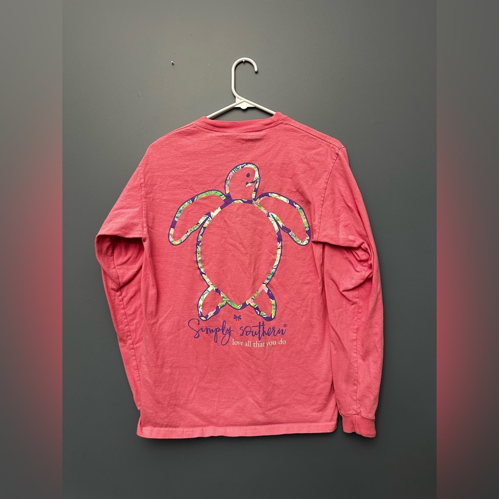 Pink simply southern long sleeve shirt